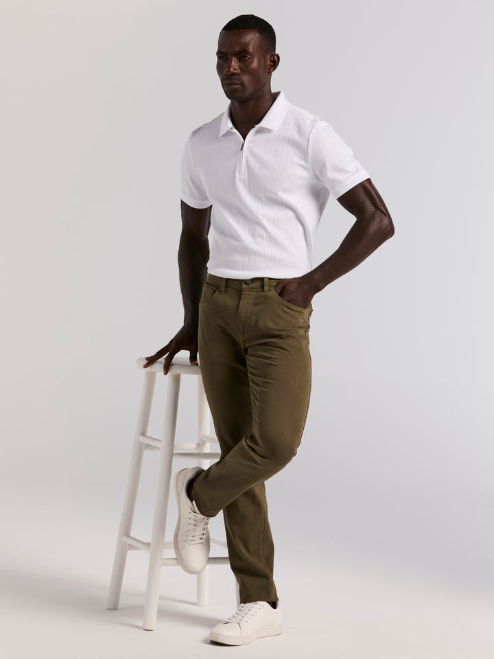 Slim Fit Five Pocket Pant (Grape Leaf) 
