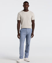 Slim Fit Flat Front Chino Pant (Bay Blue) 
