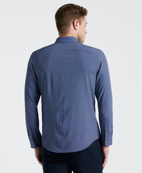 Slim Fit Float Pattern Shirt (Blue Depths) 
