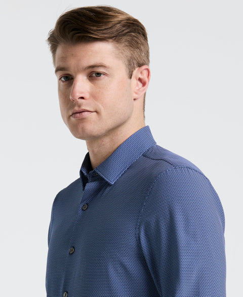 Slim Fit Float Pattern Shirt (Blue Depths) 