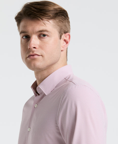 Slim Fit Float Pattern Shirt (Withered Rose) 