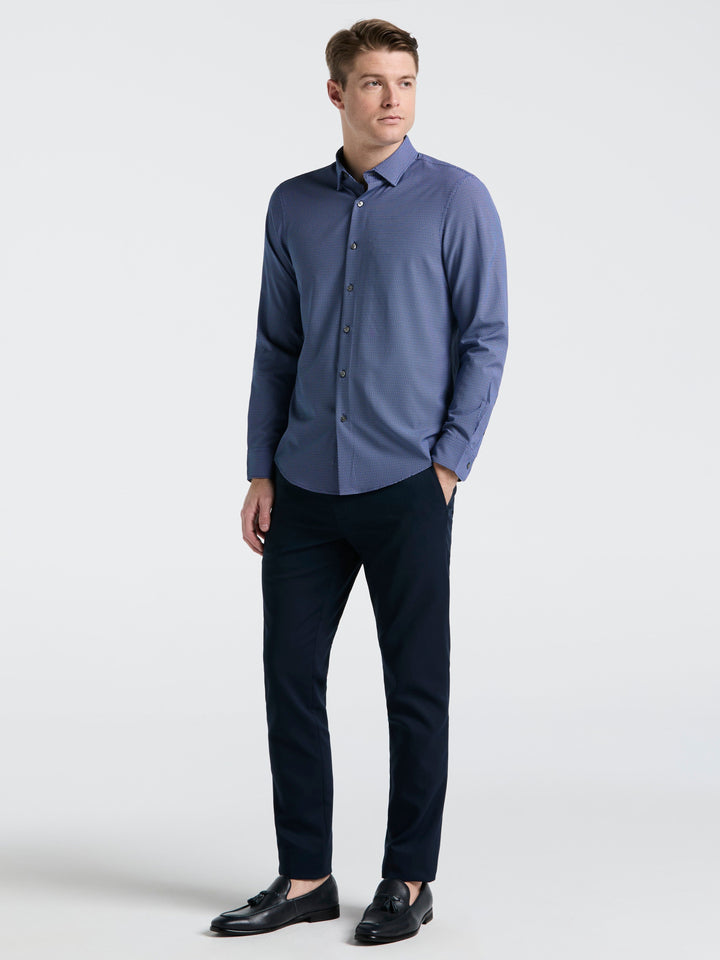Slim Fit Float Pattern Shirt (Blue Depths) 