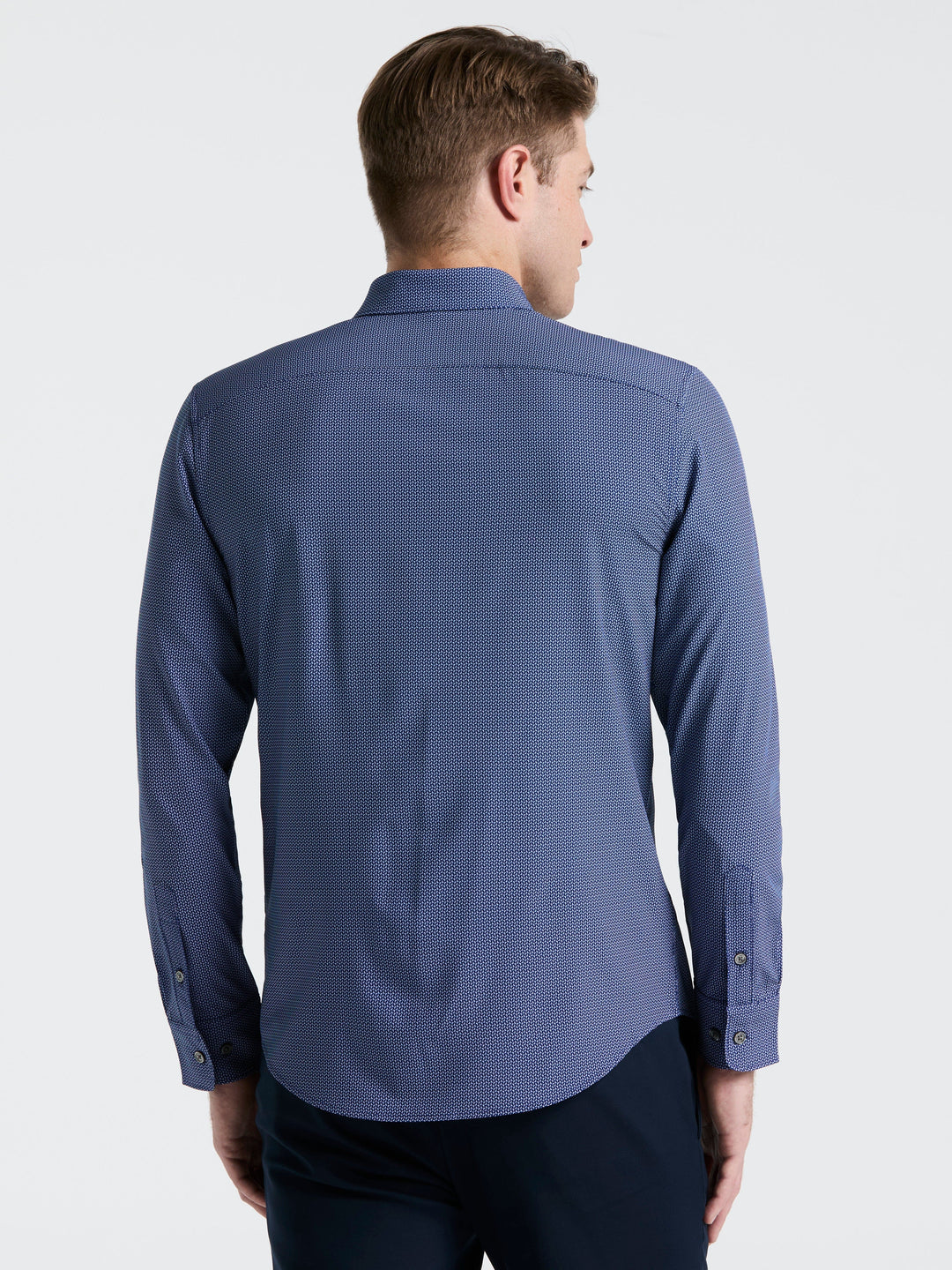 Slim Fit Float Pattern Shirt (Blue Depths) 