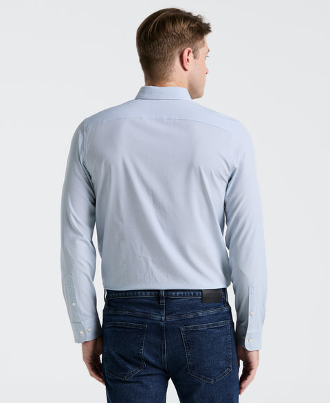 Slim Fit Float Pattern Shirt (Blue Mirage) 