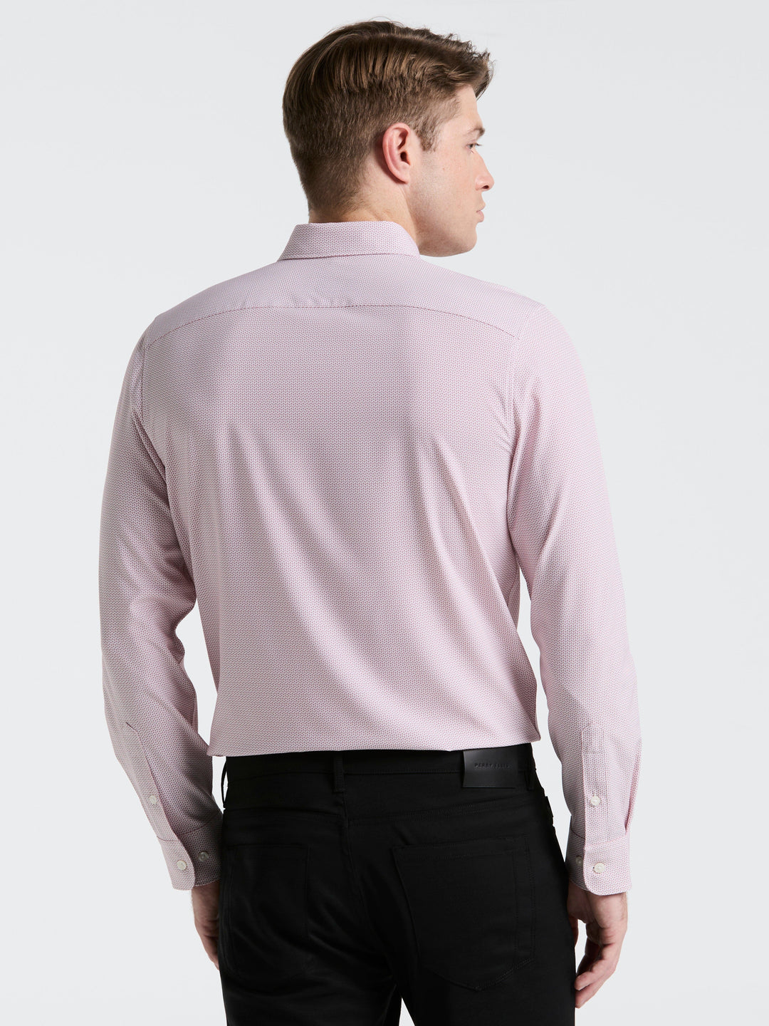 Slim Fit Float Pattern Shirt (Withered Rose) 