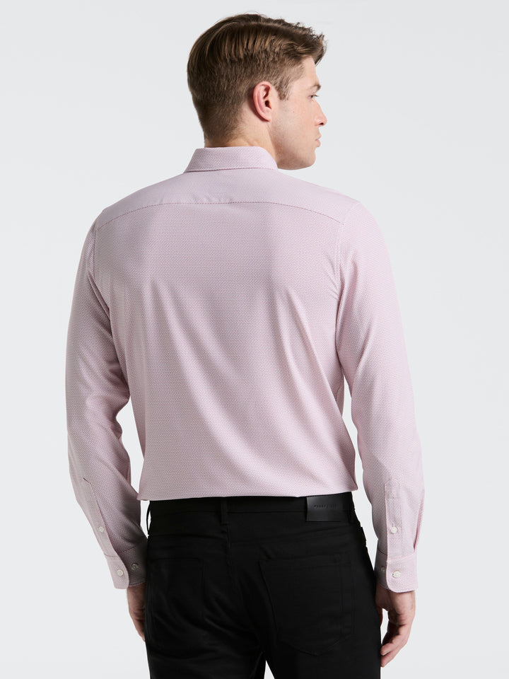 Slim Fit Float Pattern Shirt (Withered Rose) 