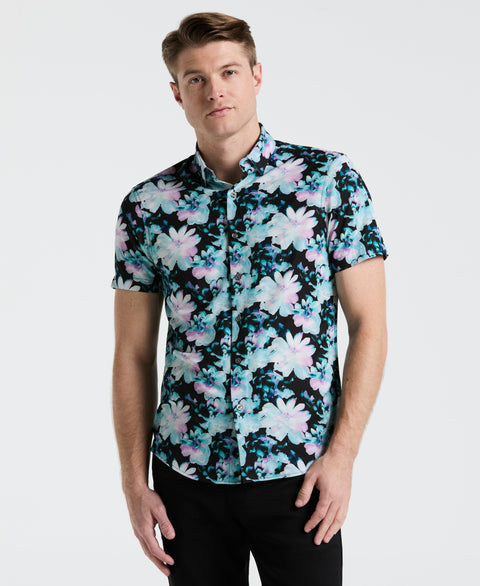 Floral Print Shirt (Orchid Ice) 