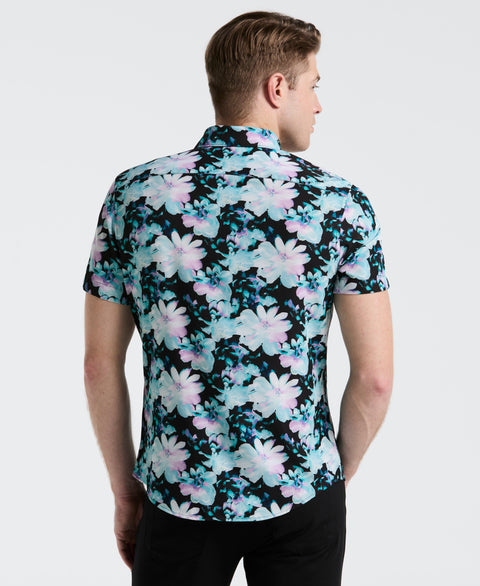 Floral Print Shirt (Orchid Ice) 