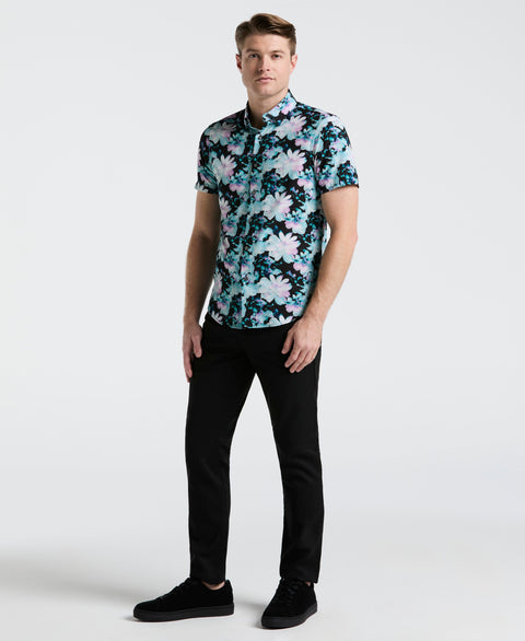 Floral Print Shirt (Orchid Ice) 