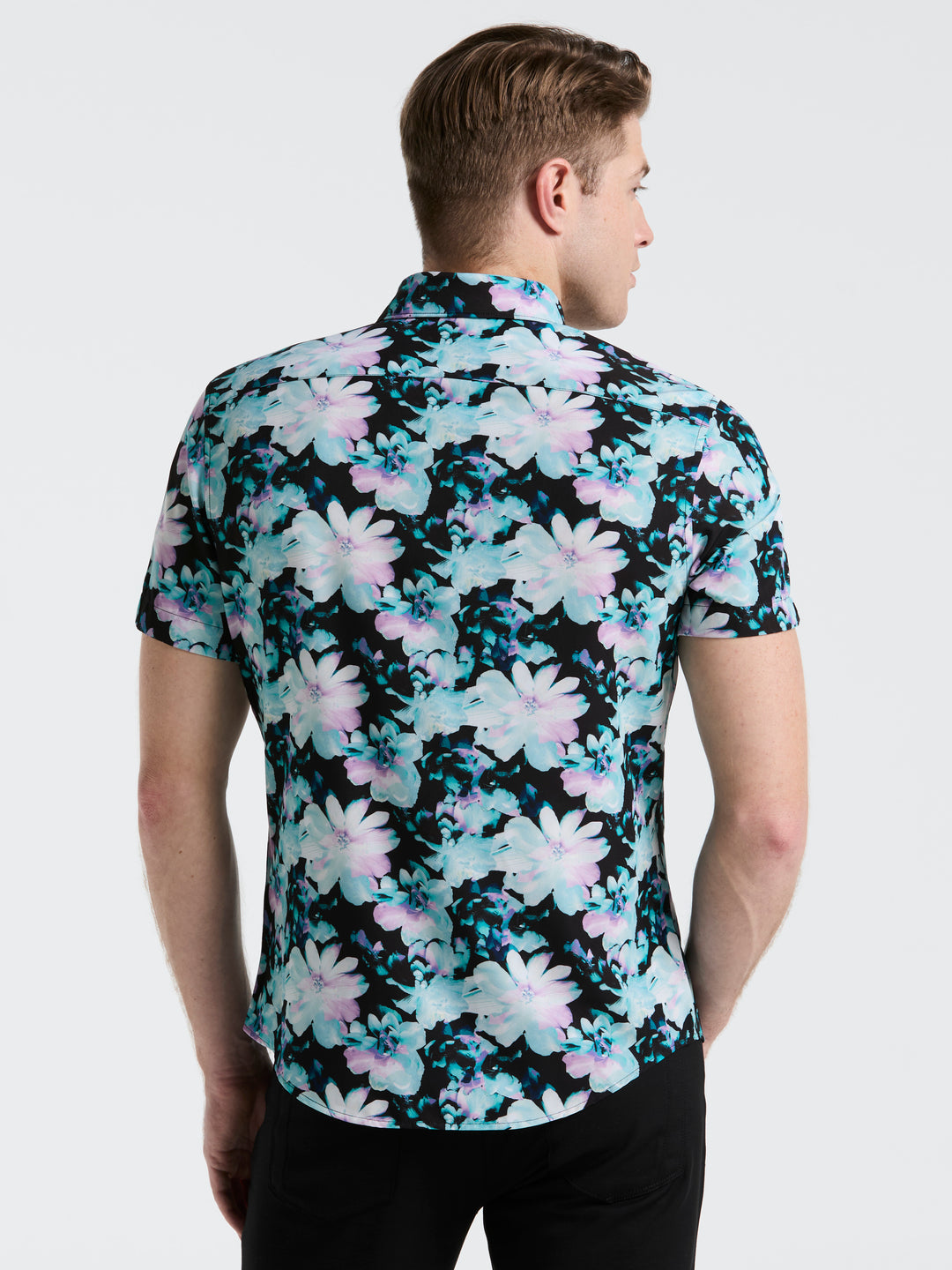 Floral Print Shirt (Orchid Ice) 