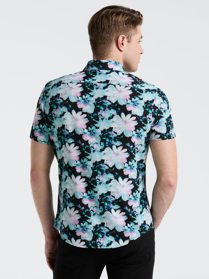 Floral Print Shirt (Orchid Ice) 