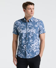 Slim Fit Floral Shirt (Blue Mirage) 