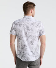 Slim Fit Floral Shirt (Bright White) 