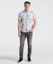Slim Fit Floral Shirt (Bright White) 