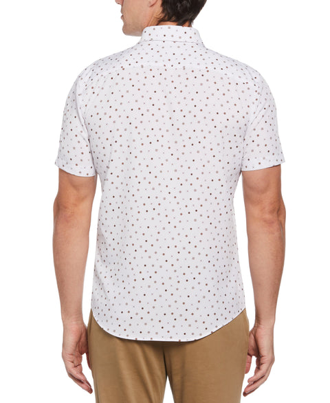 Slim Fit Foulard Print Shirt (Cambridge Brown) 