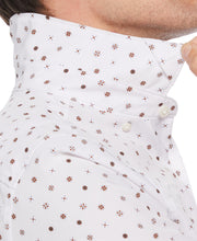Slim Fit Foulard Print Shirt (Cambridge Brown) 