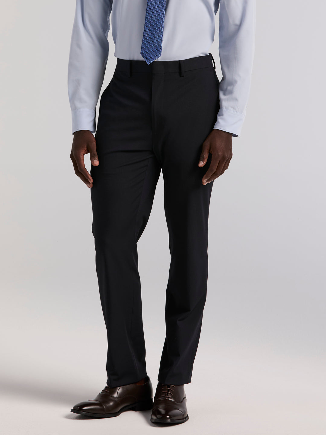 Perry Ellis Men's Slim Fit Gabardine Suit Pants in Navy/blue, Size 33, Polyester/Elastane