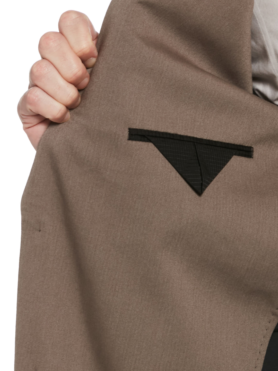 Slim Fit Herringbone Suit Jacket (Mushroom Grey) 