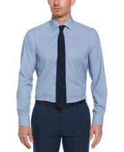 4-Way Stretch Navy Houndstooth Shirt (Navy) 
