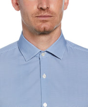 4-Way Stretch Navy Houndstooth Shirt (Navy) 