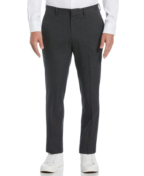 Slim Fit Houndstooth Suit Pant (Dark Charcoal) 
