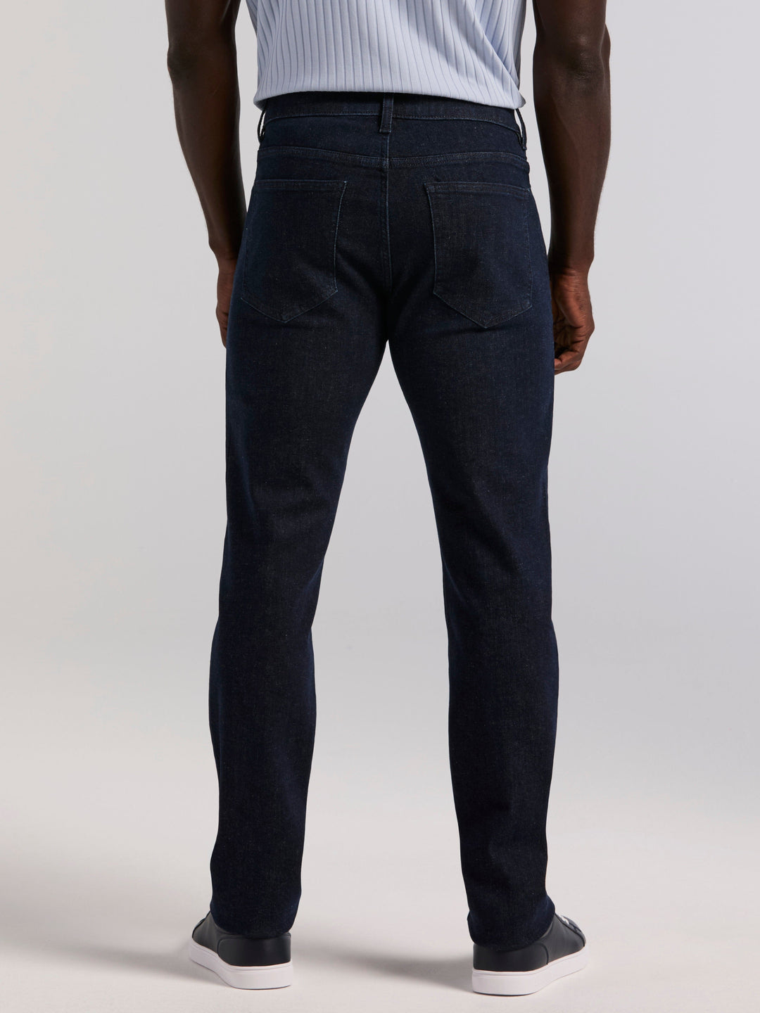 Slim Fit Indigo Rinse 5-Pocket Stretch Denim Jeans (Rinse) 