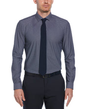 Knit Black and White Dot Shirt (Navy) 