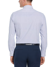 Knit Black and White Thin Stripe Shirt (White) 
