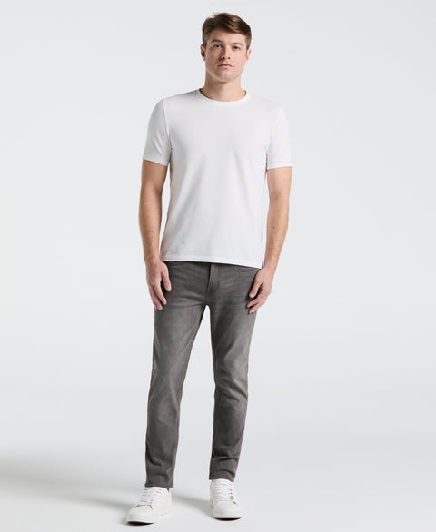 Slim Fit Light Wash Grey 5-Pocket Denim Pant (Light Grey) 