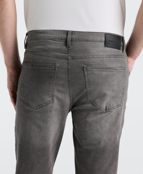 Slim Fit Light Wash Grey 5-Pocket Denim Pant (Light Grey) 