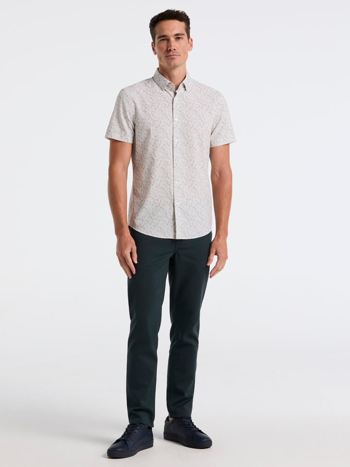 Slim Fit Linear Floral Shirt (London Fog) 
