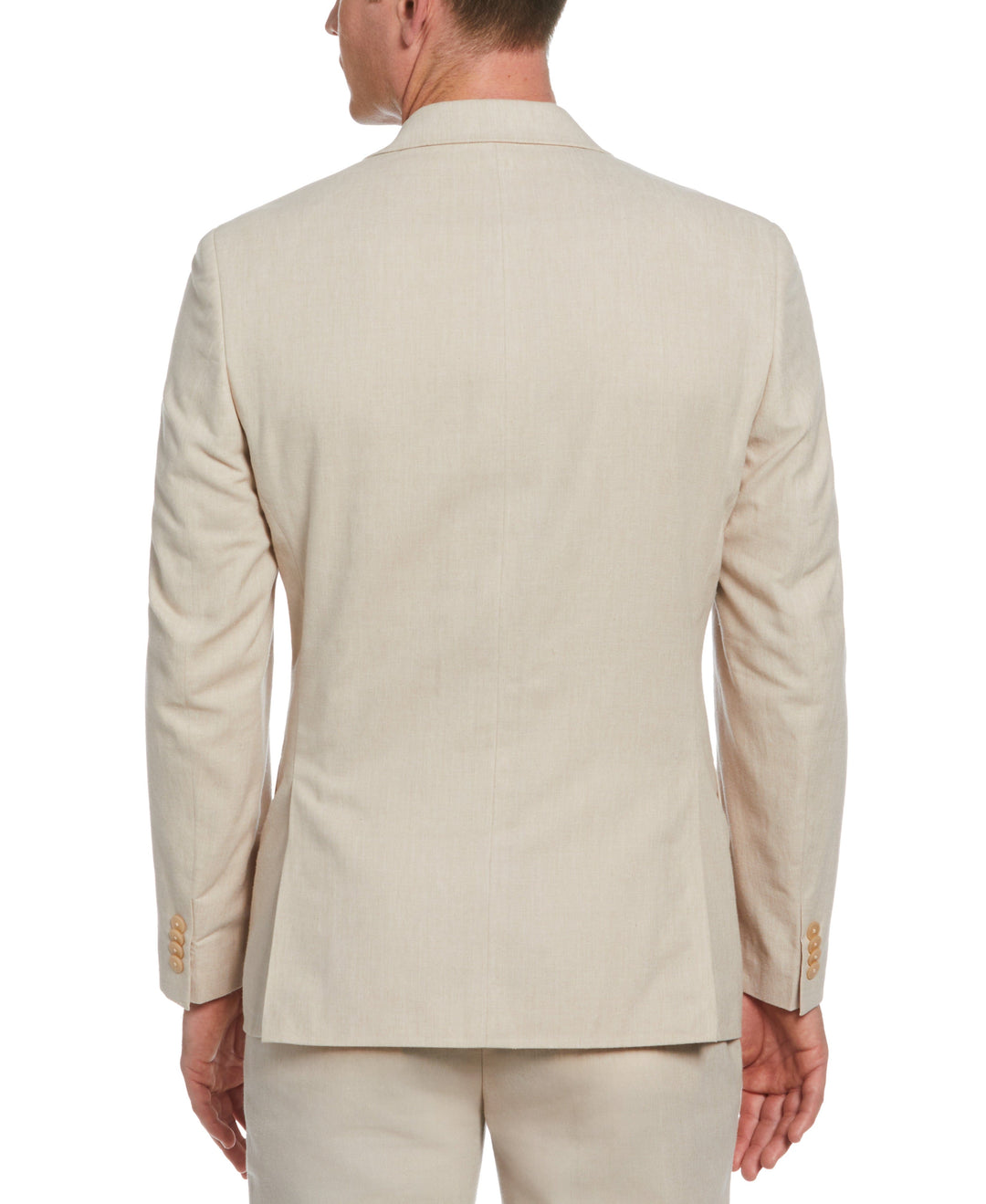 Slim Fit Light Tan Linen Suit Jacket (Light Tan) 