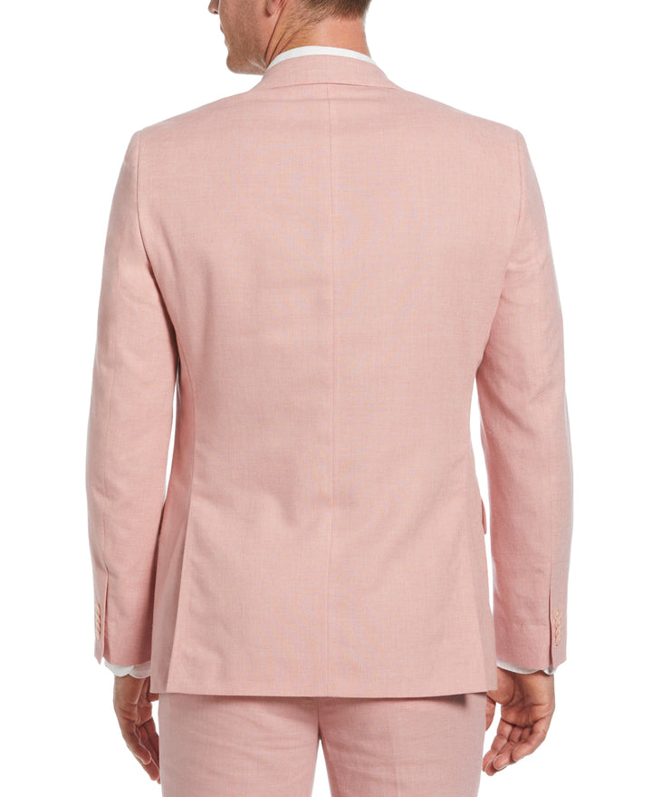 Pink Linen Blend Suit Jacket (Pink) 