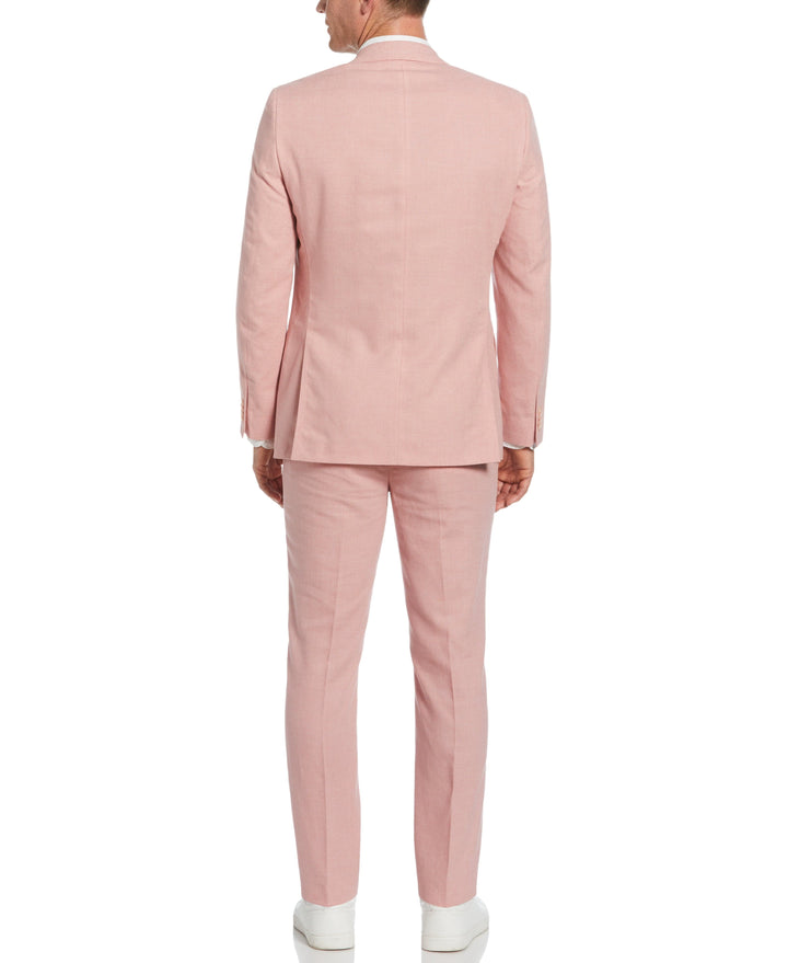 Pink Linen Blend Suit Jacket (Pink) 