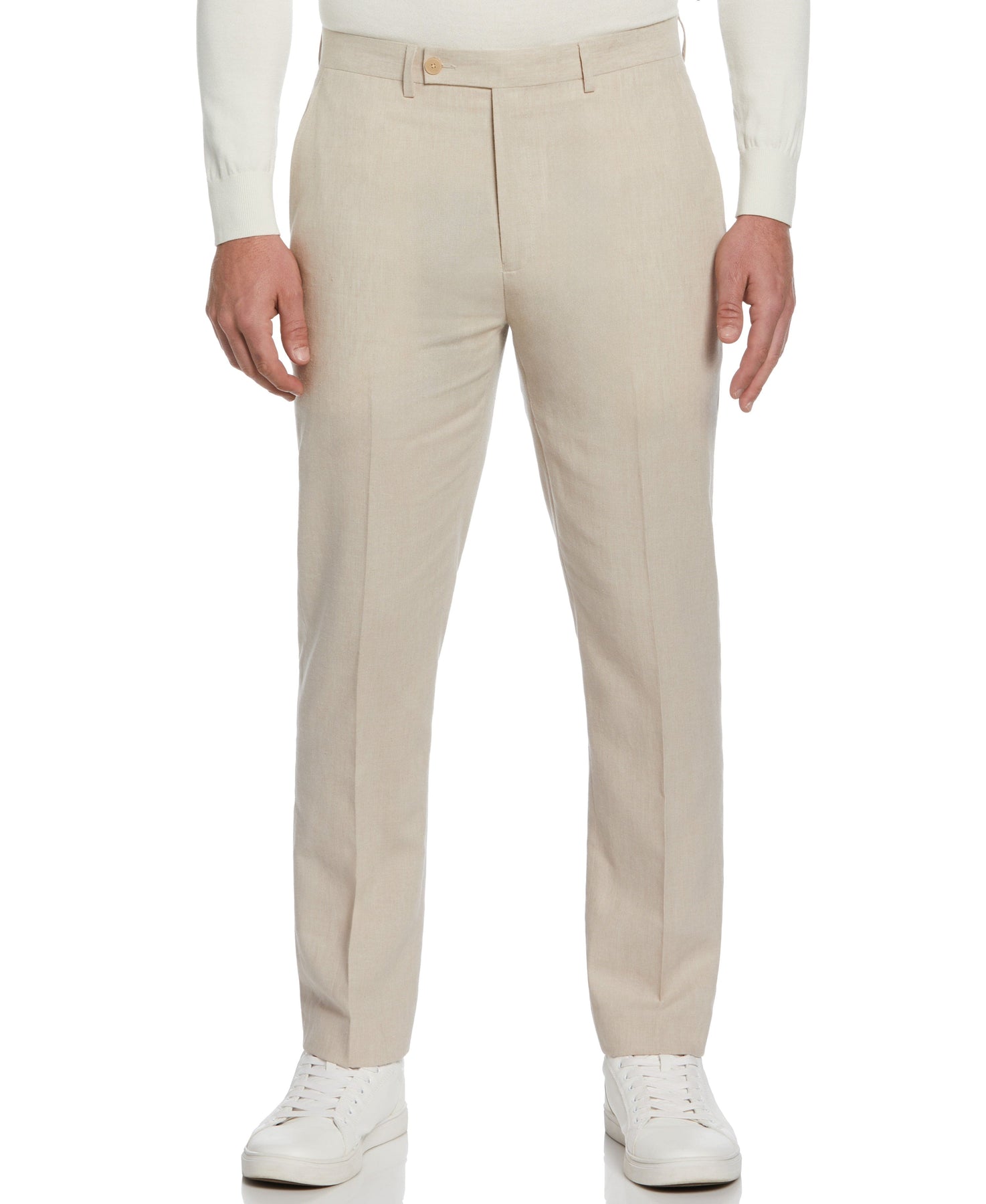 Slim Fit Linen Blend Suit Pant – Perry Ellis