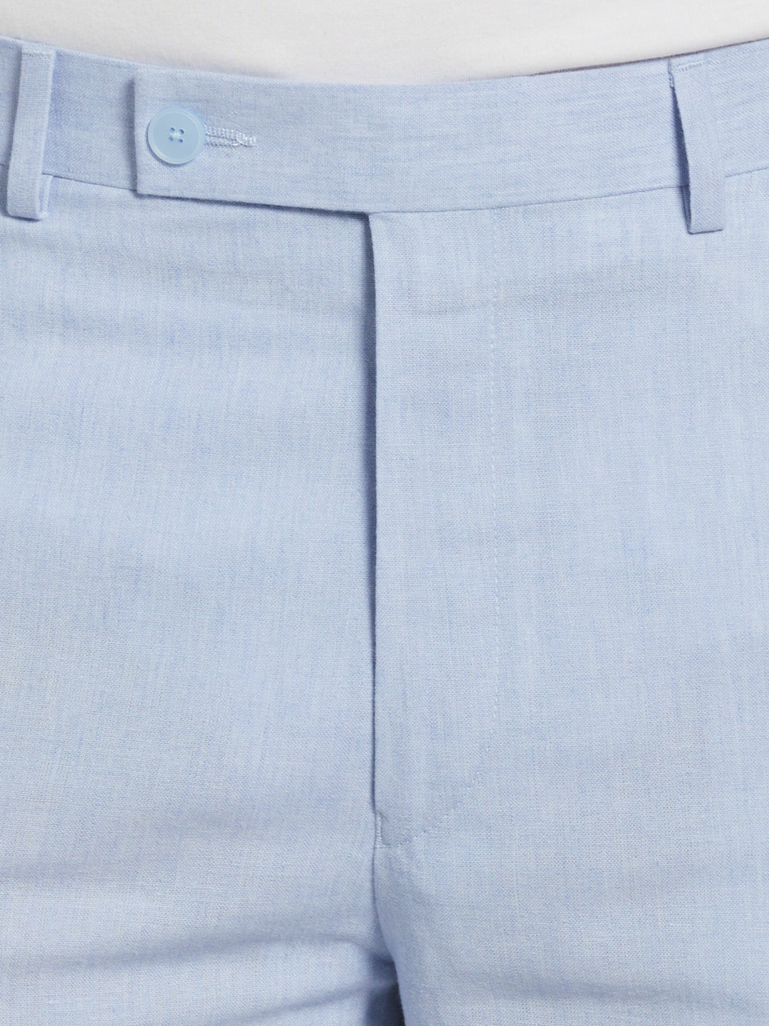 Blue Linen Blend Suit Pant (Light Blue) 