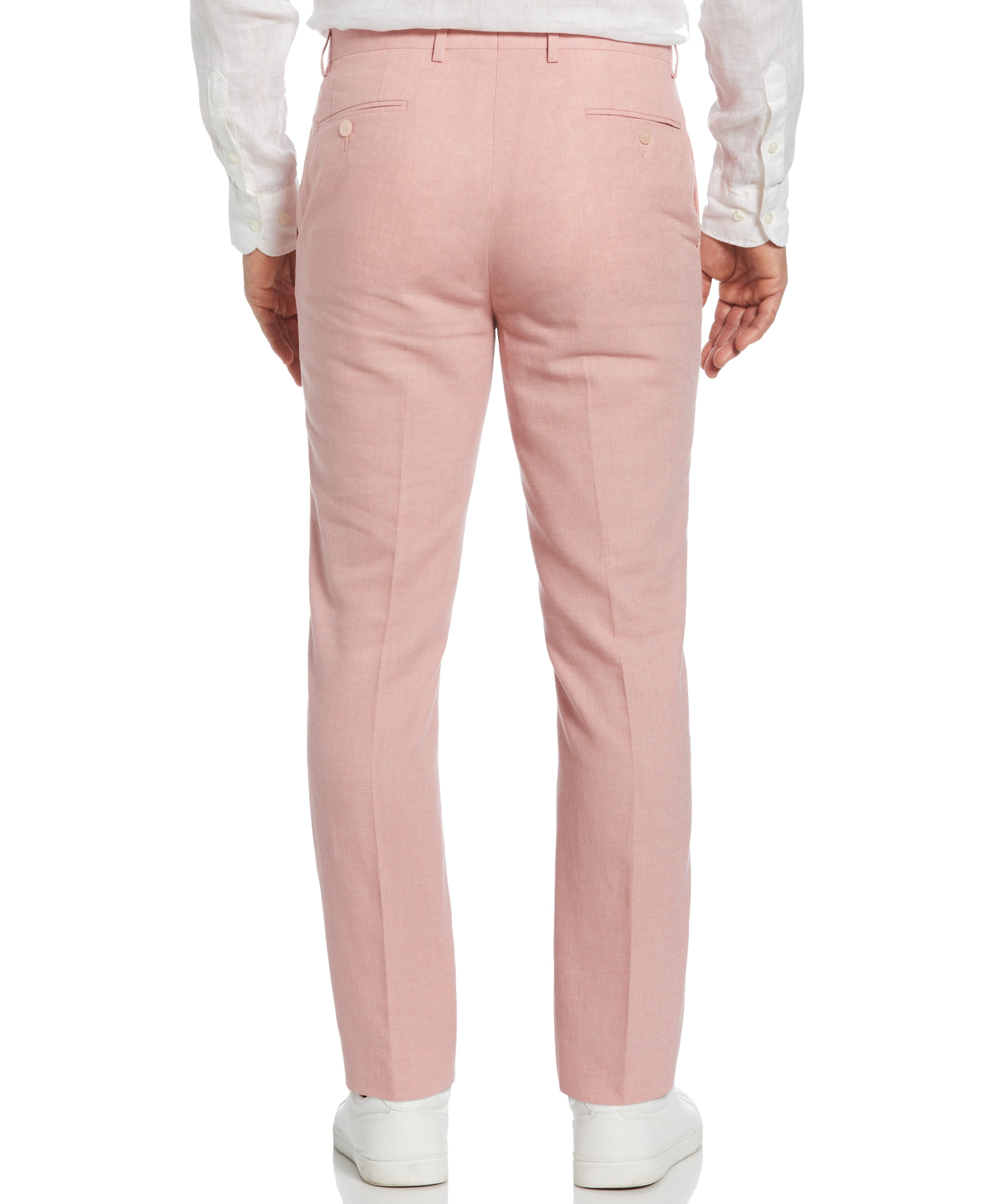 Lightweight Summer Pants Perry Ellis Men's Linen Blend Dress Pants - Modern  Fit, Flat Front, Lightweight & Breathable Perry Ellis Pants
