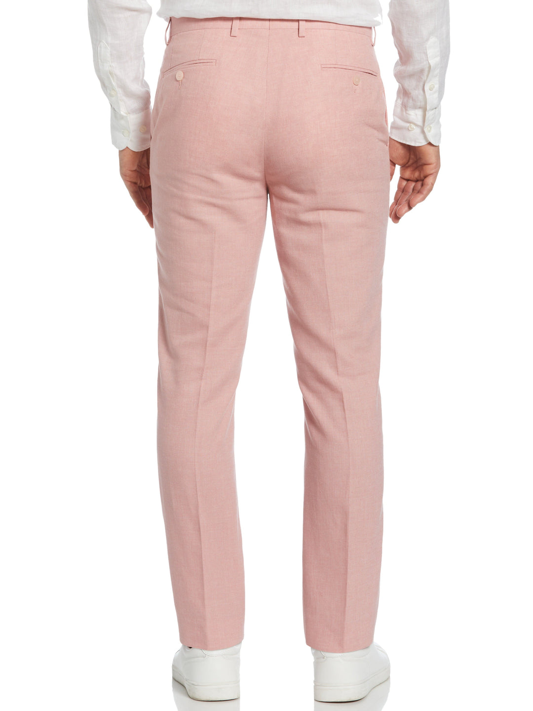 Pink Linen Blend Suit Pant (Pink) 