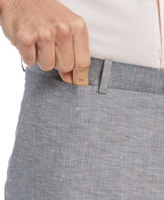 Slim Fit Linen Blend Suit Pant (Hazy Blue) 