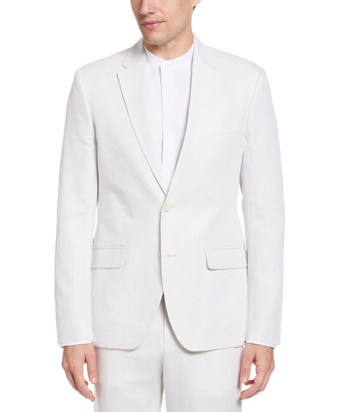Slim Fit Linen Blend Twill Suit