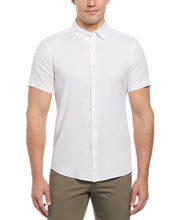 Untucked Linen Heather Shirt (Bright White) 