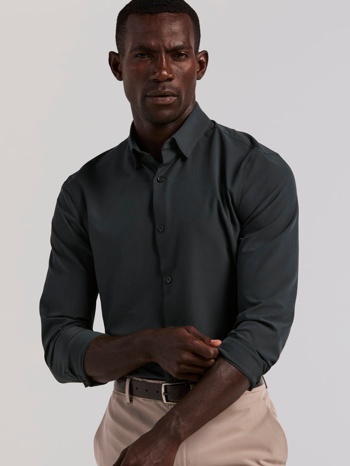 Slim Fit Long Sleeve Dress Shirt (Magical Forest) 
