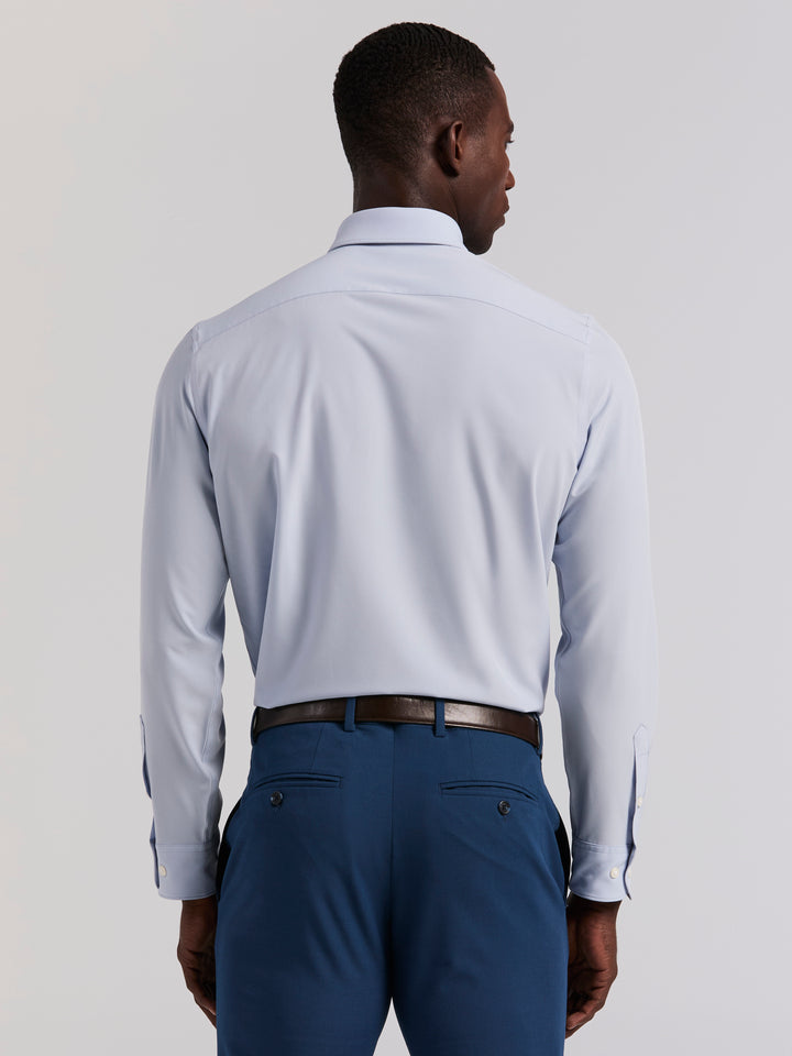 Slim Fit Tech Solid Total Stretch Dress Shirt (Kentucky Blue) 