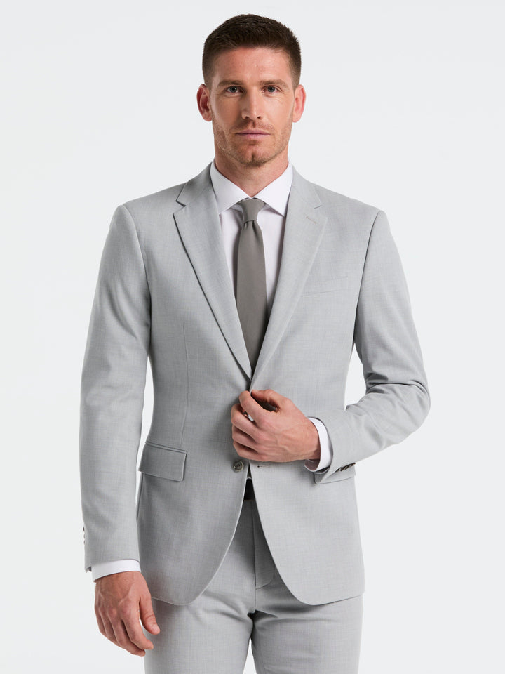 Dobby Louis Slim Fit Suit Jacket (Felt Grey) 