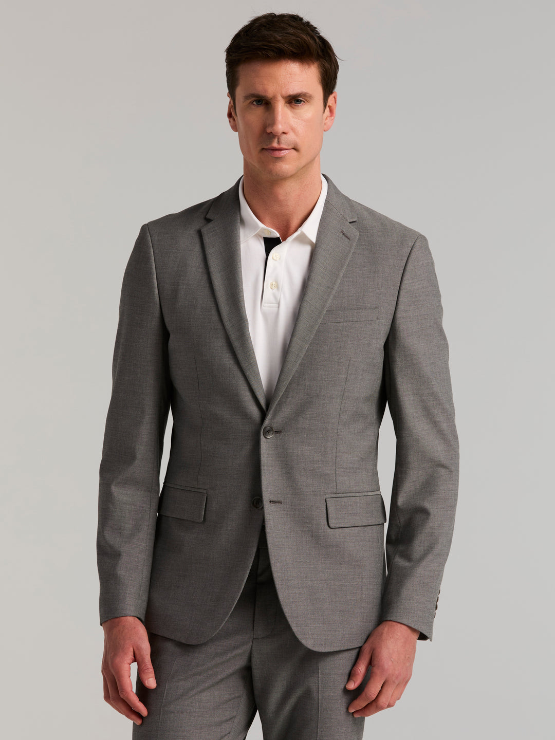 Dobby Louis Slim Fit Suit Jacket (Sharkskin) 