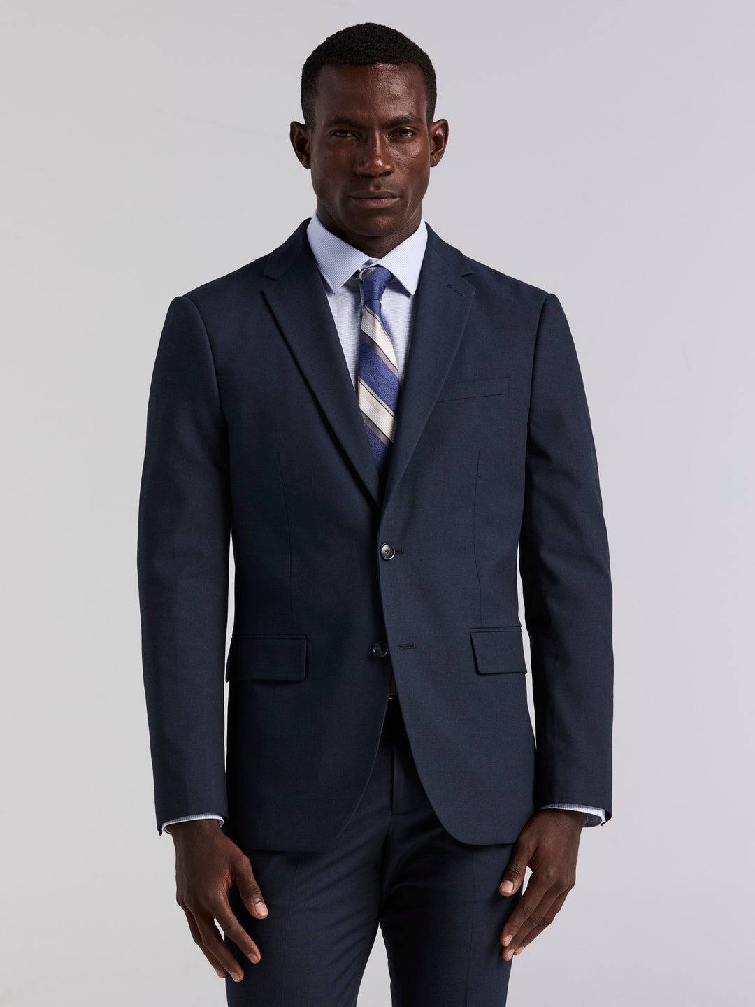 Dobby Louis Slim Fit Suit Jacket (Total Eclipse) 
