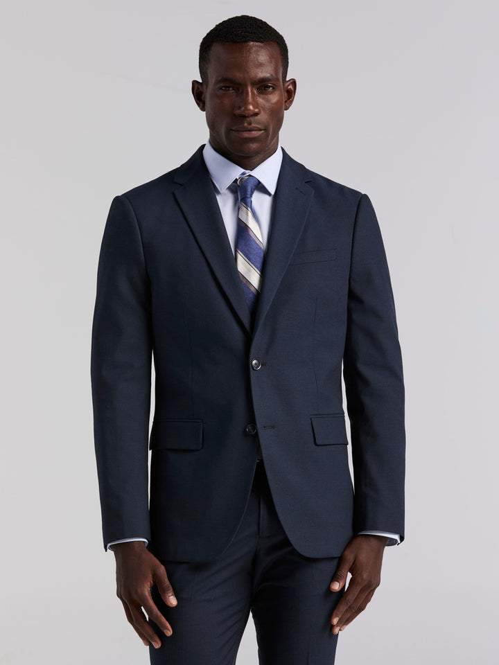 Dobby Louis Slim Fit Suit Jacket (Total Eclipse) 