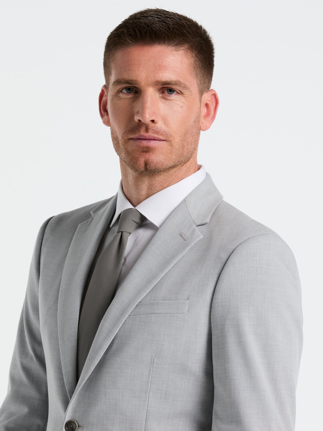 Dobby Louis Slim Fit Suit Jacket (Felt Grey) 