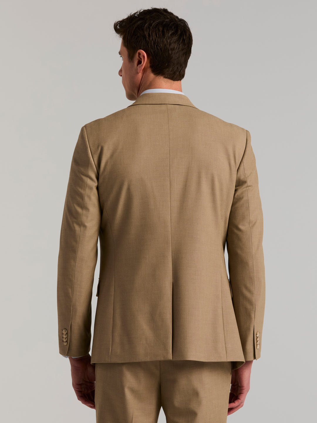 Dobby Louis Slim Fit Suit Jacket (Lead Gray) 