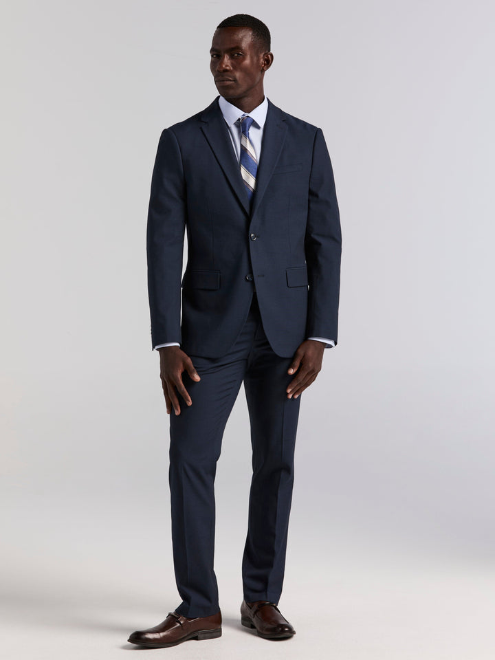 Dobby Louis Slim Fit Suit Jacket (Total Eclipse) 